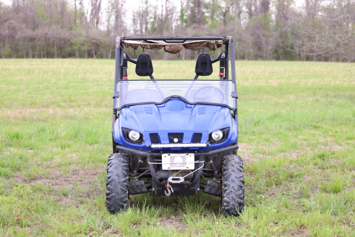 Yamaha Rhino 660 Half Windshield - Rough Country - Scratch Resistant - '04-'07